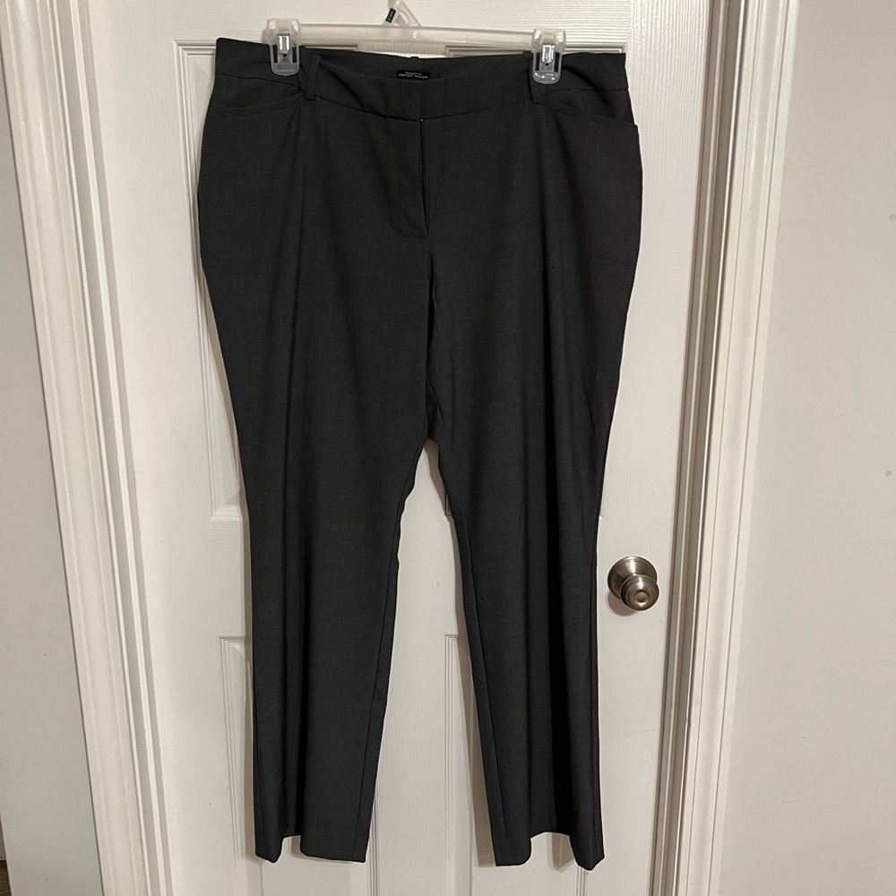 Gray dress slacks with pockets
